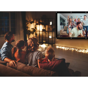 Minolta 120" Home Theater Projector Screen 16:9 Indoor Outdoor Folding with Mount Hooks