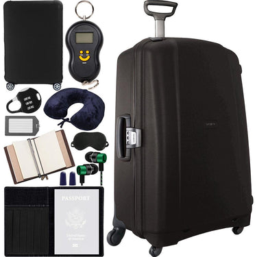 Samsonite GT 31" Spinner Zipperless Suitcase Black + 10pc Luggage Accessory Kit