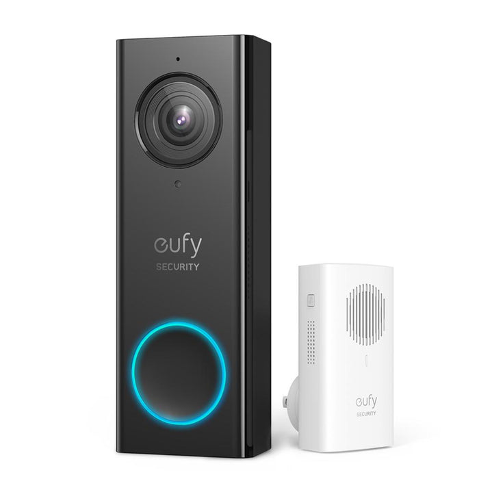 Eufy Security Wi-Fi Video Doorbell Wired, 2K Human Detection, 2-Way Audio