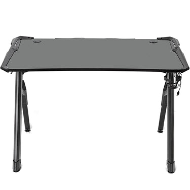 Deco Gear 47" LED Gaming Desk, Carbon Fiber Surface, Cable Management, Headphone Hook
