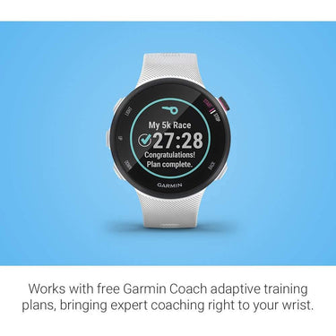 Garmin Forerunner 45S GPS Heart Rate Monitor Running Smartwatch, White - Refurbished