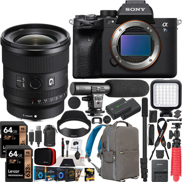 Sony a7S III Mirrorless Full Frame Camera Body + 20mm F1.8 Lens SEL20F18G Kit Bundle