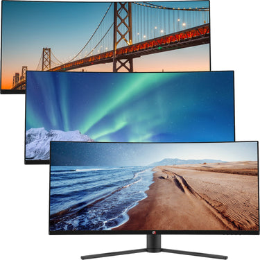 Deco Gear 34" 2560x1080 Color Accurate Curved Monitor with HDR400, 3000:1, 4ms, 3-Pack