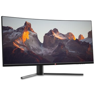 Deco Gear 34" 2560x1080 Color Accurate Curved Monitor with HDR400, 3000:1, 4ms, 3-Pack