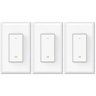Deco Essentials WFLSW WiFi Smart Light Switch 3 Pack