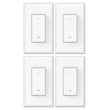 Deco Essentials WFLSW WiFi Smart Light Switch 4 Pack