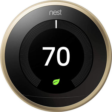 Google Nest Learning Thermostat 3rd Gen Smart Thermostat (Brass) T3032US - Open Box