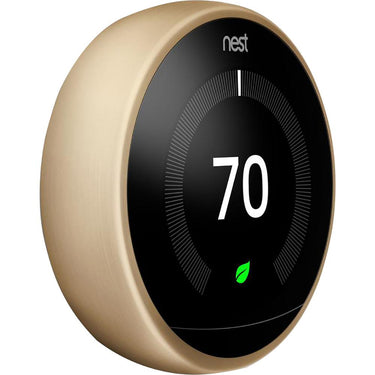Google Nest Learning Thermostat 3rd Gen Smart Thermostat (Brass) T3032US - Open Box