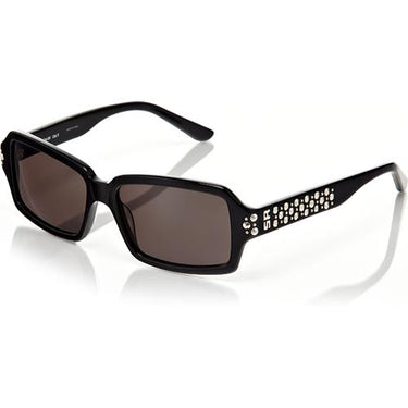 Sonia Rykiel Black Frame with Grey Lenses and Studded Detail Sunglasses
