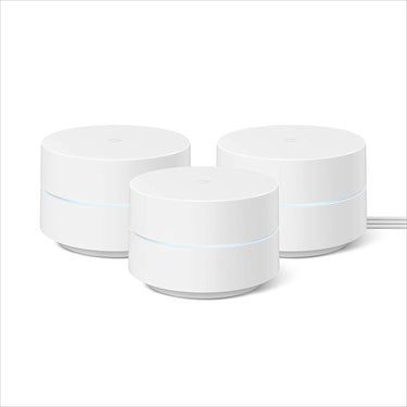 Google Wifi Network System Router AC1200 (3pk) w/ Learning Thermostat, Mirror Black