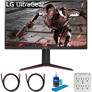 LG 32" UltraGear QHD 165Hz HDR10 Monitor with FreeSync Premium + Cleaning Bundle
