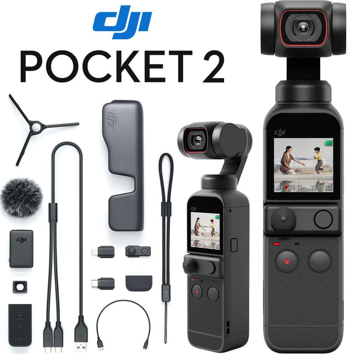 DJI Pocket 2 Touchscreen Handheld 3-Axis Gimbal Stabilizer Camera — Beach  Camera