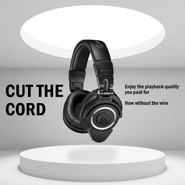 Deco Gear Bluetooth Adapter/Amplifier for ATH-M50X Pro Headphones - BTAM50XK - Open Box