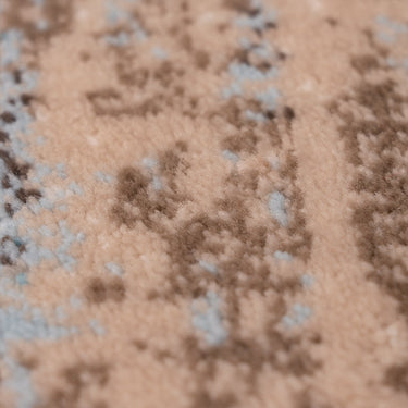 Deco Home Blue/Tan Modern Indoor Area Rug with Non-Slip Backing, 5.25' x 7.5'