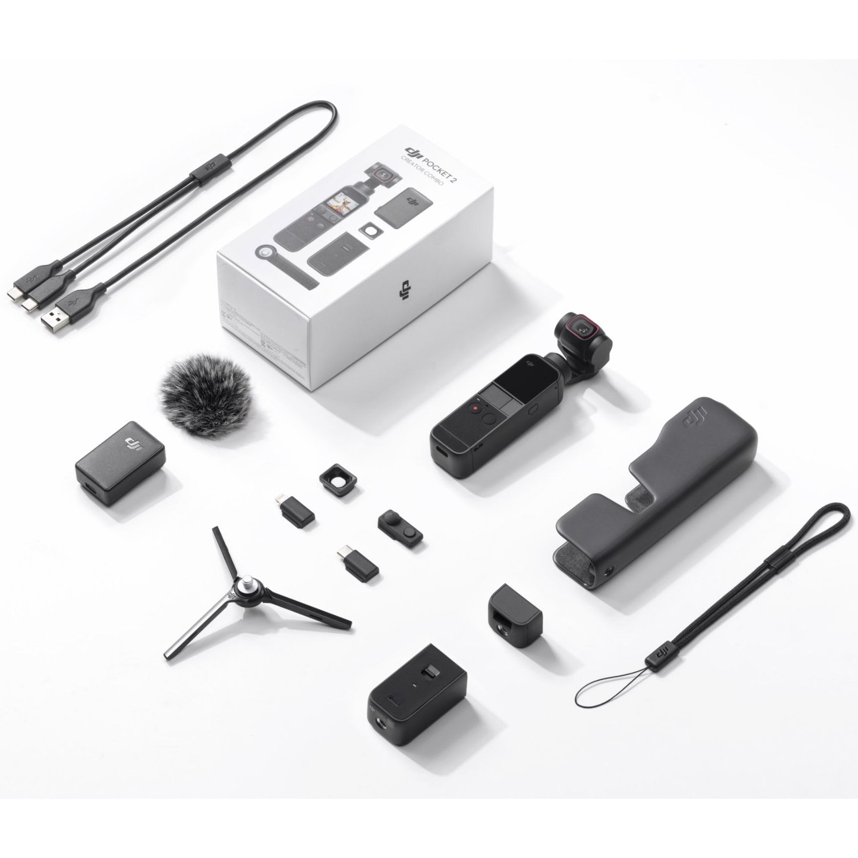 DJI Handheld Camera: Pocket 2 3-Axis Gimbal Stabilizer Combo