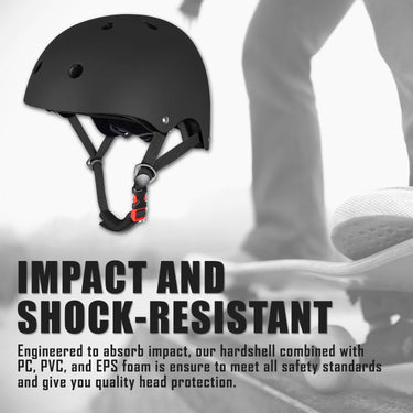 Deco Essentials Adult Helmet with Impact Resistance for Bikes, Scooters, Skateboarding (Large)
