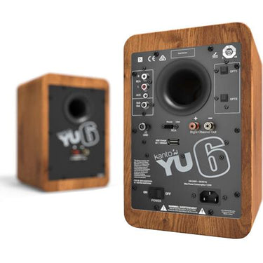 Kanto YU6WALNUT Bluetooth Powered Speakers Walnut/Noyer