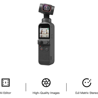 DJI Pocket 2 Touchscreen Handheld 3-Axis Gimbal Stabilizer Camera - Open Box