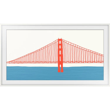 Samsung 75" The Frame Customizable Bezel - Modern White VG-SCFA75WTBZA