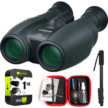 Canon 12 x 32 IS Image Stabilizing Binoculars, Black + Accessories Warranty Pack