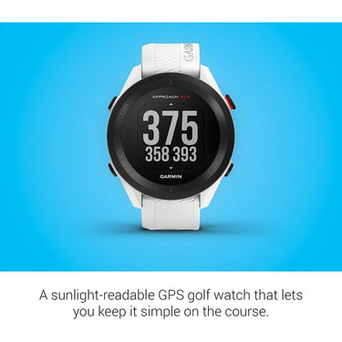 Garmin Approach S12 GPS Golf Watch, 42k+ Preloaded Courses (White) - 010-02472-00