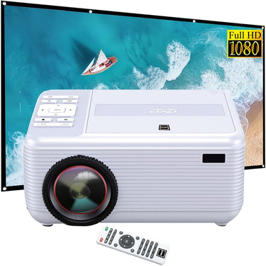 RCA RPJ140 Bluetooth 1080p Full HD Projector with DVD Player + 120" Screen