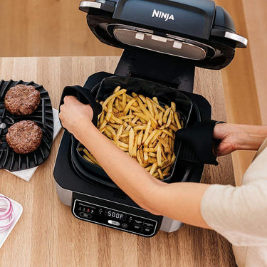 Ninja AG302 Foodi 5-in-1 Indoor Electric Grill w/ Air Fryer-  Factory Refurbished