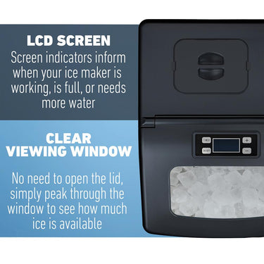 Deco Chef 40 lb/Day Countertop Portable Ice Maker for Home or Office - ICMRED - Open Box