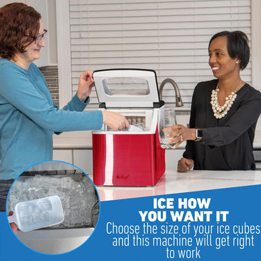 Deco Chef 40 lb/Day Countertop Portable Ice Maker for Home or Office - ICMRED - Open Box