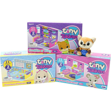 Dragon Block Tiny Tukkins Baby and Big Sister Mystery Stuffed Animal Box