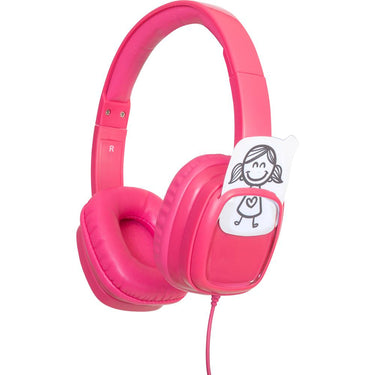 Deco Gear Kids' Over-Ear Pink Customizable Doodle Headphones Open Box