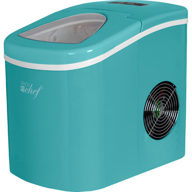 Deco Chef Turquoise Compact Electric Ice Make, 26 Lbs Per Day Open Box