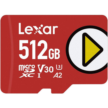 Lexar PLAY 512GB microSDXC UHS-I Memory Card, Up to 150MB/s Read