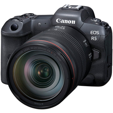Canon EOS R5 Full Frame Mirrorless Camera w/ 8K + 24-105mm F4 L IS USM Lens Kit Bundle