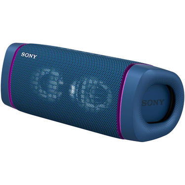 Sony SRS-XB33 Portable Waterproof Bluetooth Speaker (Blue) + Entertainment Power Pack