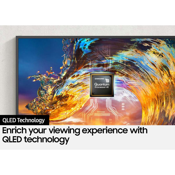 Samsung 65 Inch The Frame QLED 4K Smart TV 2021 with Customizable Bezel Teak