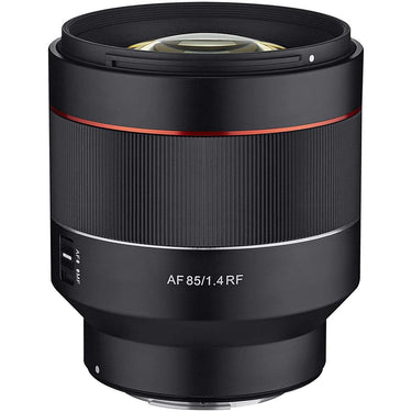 Rokinon AF 85mm F1.4 Full Frame Telephoto Lens for Canon RF Mount + 64GB Card