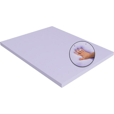 Deco Home 3-Inch Queen Memory Foam Mattress Topper with Lavender Scent Open Box