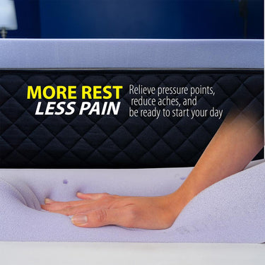 Deco Home 3-Inch Queen Memory Foam Mattress Topper with Lavender Scent Open Box