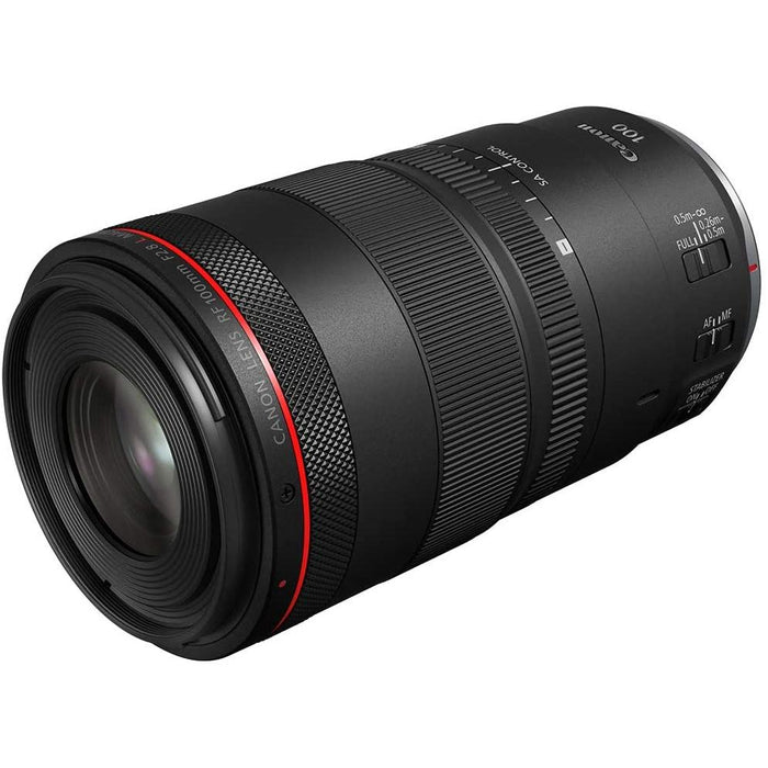 Canon RF 100mm F2.8 L MACRO IS USM Full Frame Medium Telephoto AF Lens 4514C002 Bundle
