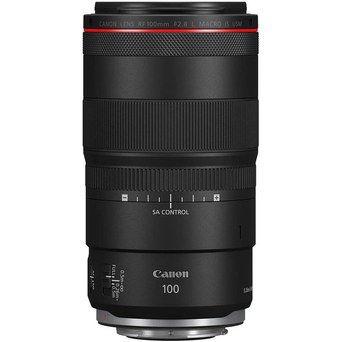 Canon RF 100mm F2.8 L MACRO IS USM Full Frame Medium Telephoto AF Lens 4514C002 Bundle