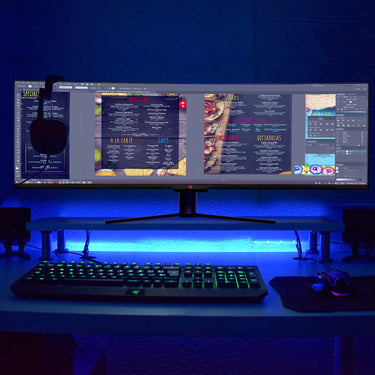 Deco Gear 49" Curved Ultrawide LED 3840x1080 HDR400 FreeSync Gaming Monitor - Refurbished