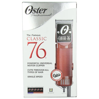 Oster Classic 76 Universal Motor Clipper w/ Detachable #000 & #1 Blade (Red)