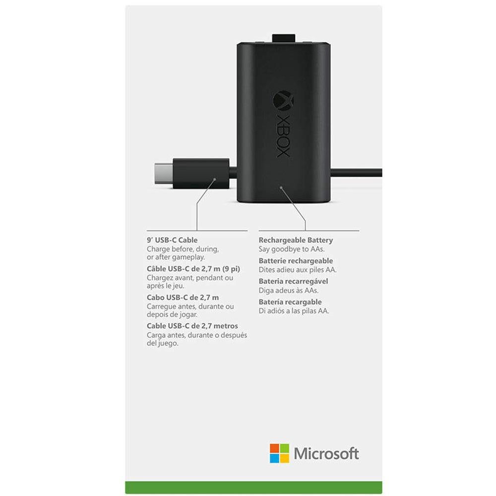 Microsoft Xbox Play and Charge - Rechargeable Battery and 9' USB-C Cab