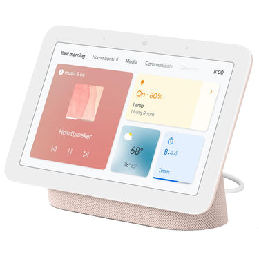 Google Nest Hub Smart Display with Assistant Sand 2nd Gen + Router 2 Pack Sand