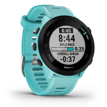 Garmin Forerunner 55 GPS Running Watch (Aqua) with 2-Pack Screen Protector Bundle