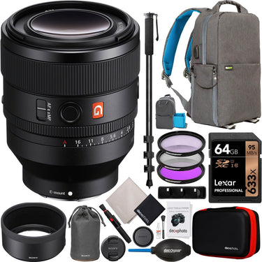 Sony FE 50mm F1.2 GM Full Frame Lens SEL50F12GM for E-Mount Mirrorless Cameras Bundle