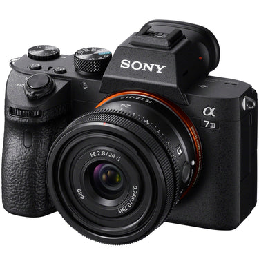 Sony a7 III Mirrorless Full Frame Camera Body + 24mm F2.8 G Lens SEL24F28G Kit Bundle