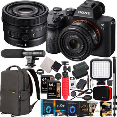 Sony a7 III Mirrorless Full Frame Camera Body + 50mm F2.5 G Lens SEL50F25G Kit Bundle