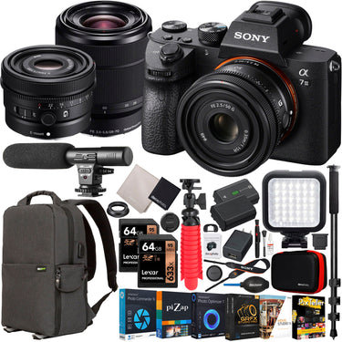 Sony a7 III Mirrorless Full Frame Camera 2 Lens Kit 50mm F2.5 G + 28-70mm OSS Bundle